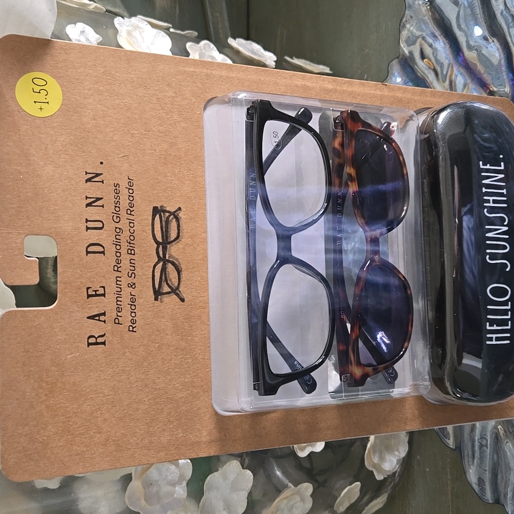 RAE DUNN Readers & Bifocal Sunglasses READING GLASSES 2 Pair +1.50 +2.00 +2.50